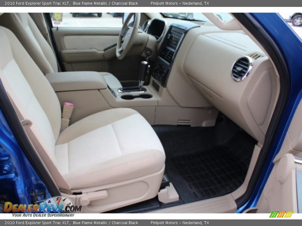 2010 Ford Explorer Sport Trac XLT Blue Flame Metallic / Charcoal Black Photo #29
