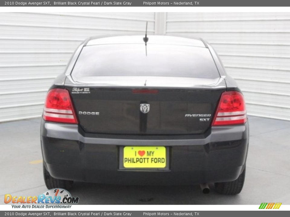 2010 Dodge Avenger SXT Brilliant Black Crystal Pearl / Dark Slate Gray Photo #8