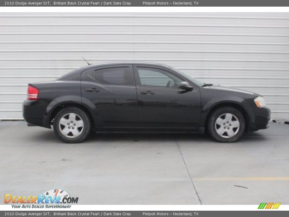 2010 Dodge Avenger SXT Brilliant Black Crystal Pearl / Dark Slate Gray Photo #10