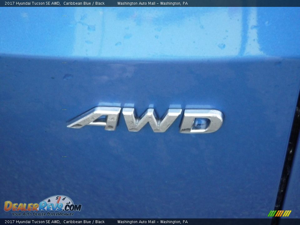 2017 Hyundai Tucson SE AWD Caribbean Blue / Black Photo #10