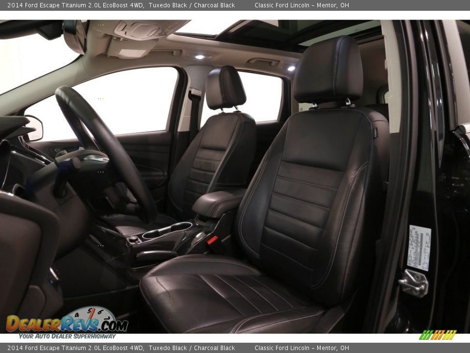 2014 Ford Escape Titanium 2.0L EcoBoost 4WD Tuxedo Black / Charcoal Black Photo #5