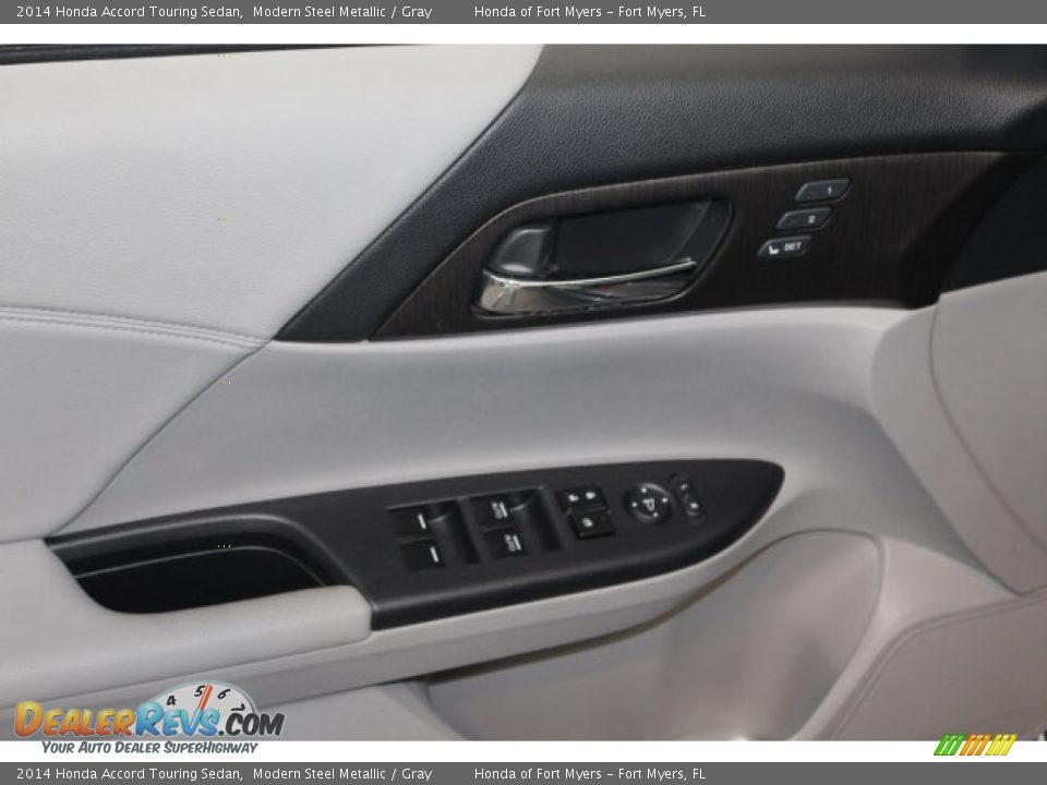 2014 Honda Accord Touring Sedan Modern Steel Metallic / Gray Photo #14