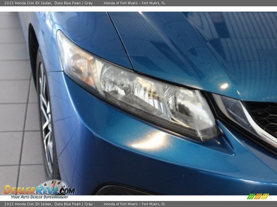 2013 Honda Civic EX Sedan Dyno Blue Pearl / Gray Photo #6
