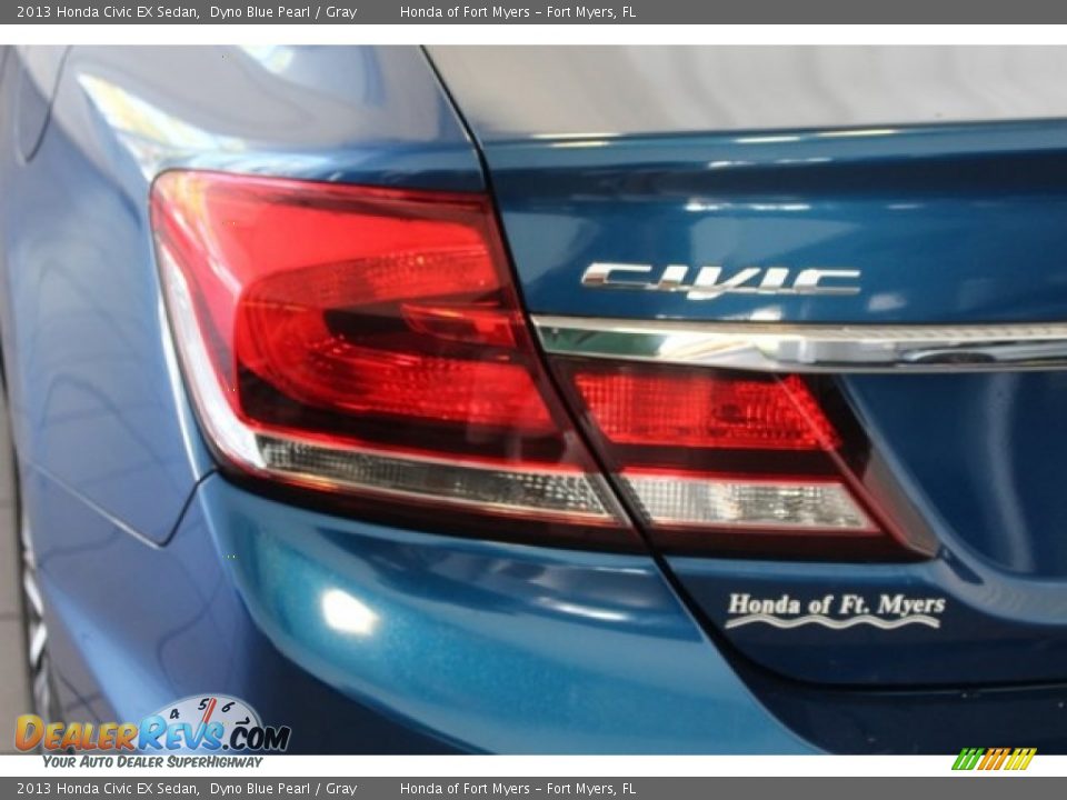 2013 Honda Civic EX Sedan Dyno Blue Pearl / Gray Photo #9