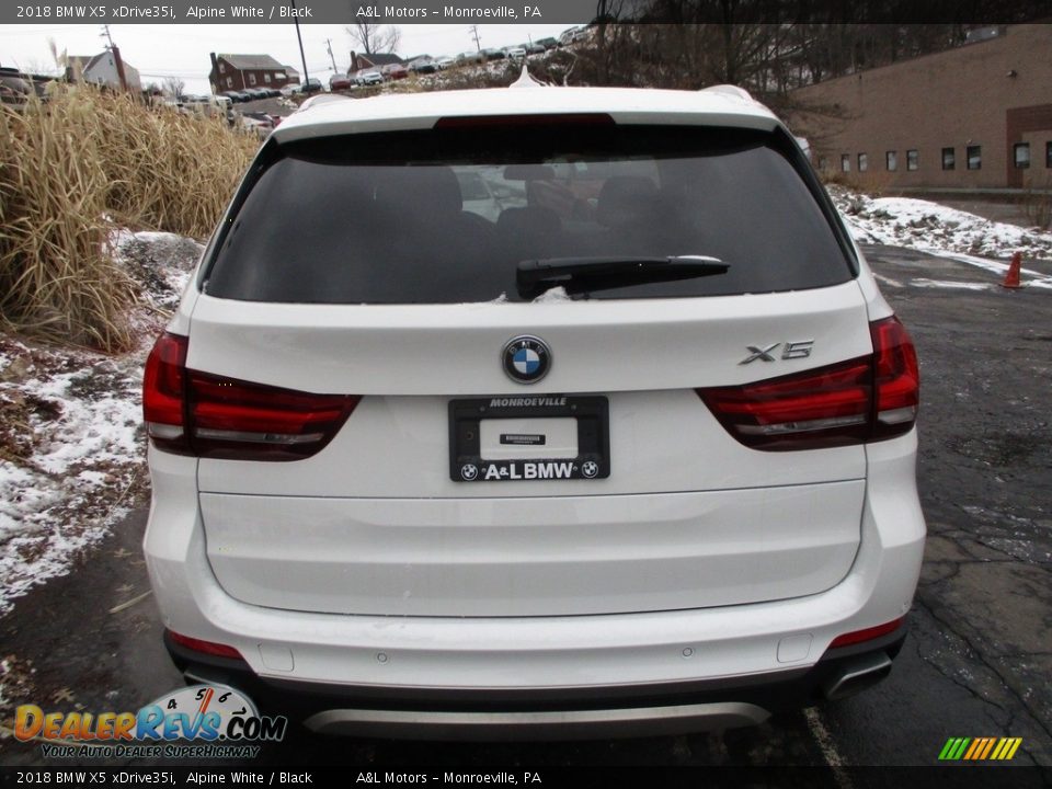 2018 BMW X5 xDrive35i Alpine White / Black Photo #4