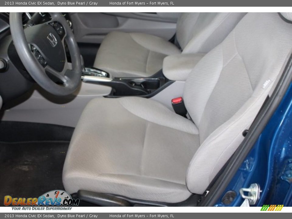 2013 Honda Civic EX Sedan Dyno Blue Pearl / Gray Photo #16