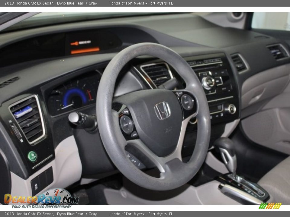 2013 Honda Civic EX Sedan Dyno Blue Pearl / Gray Photo #18
