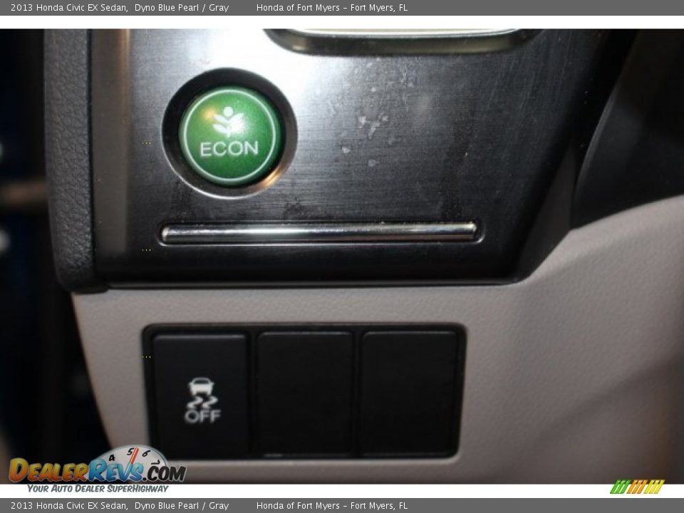 2013 Honda Civic EX Sedan Dyno Blue Pearl / Gray Photo #19