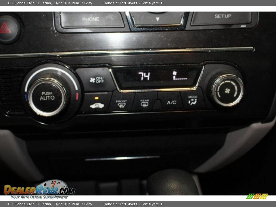 2013 Honda Civic EX Sedan Dyno Blue Pearl / Gray Photo #27