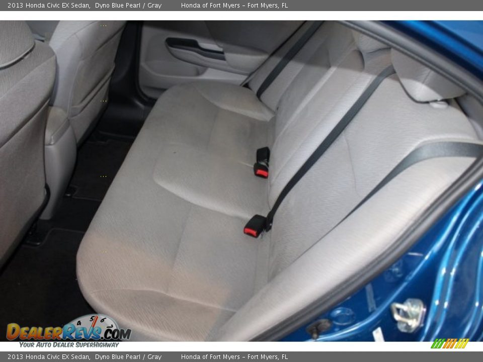 2013 Honda Civic EX Sedan Dyno Blue Pearl / Gray Photo #32