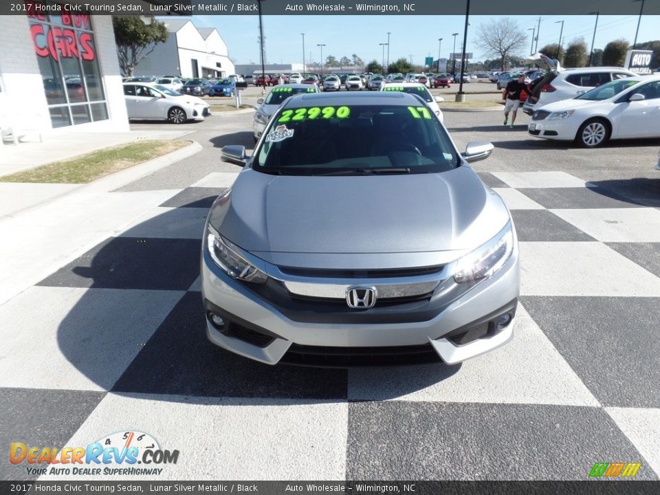 2017 Honda Civic Touring Sedan Lunar Silver Metallic / Black Photo #2