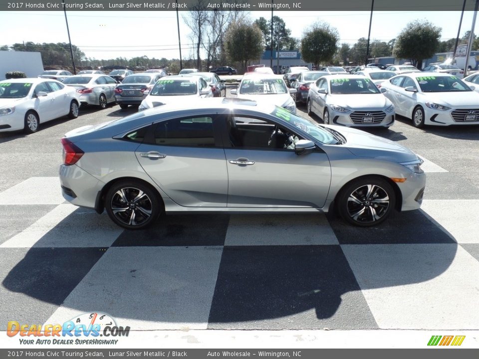 2017 Honda Civic Touring Sedan Lunar Silver Metallic / Black Photo #3
