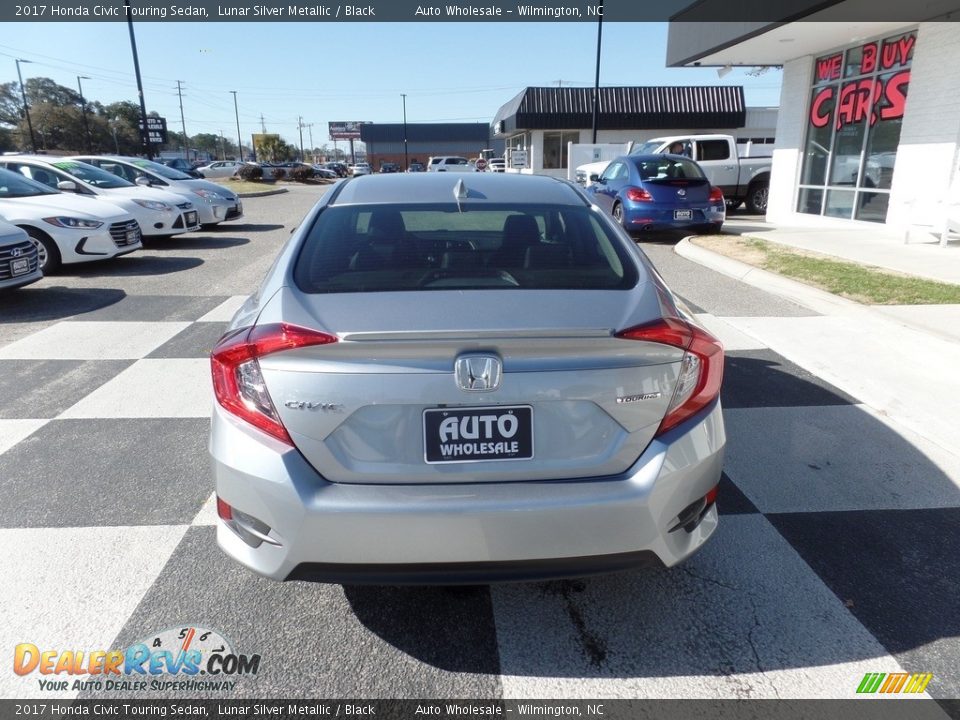 2017 Honda Civic Touring Sedan Lunar Silver Metallic / Black Photo #4