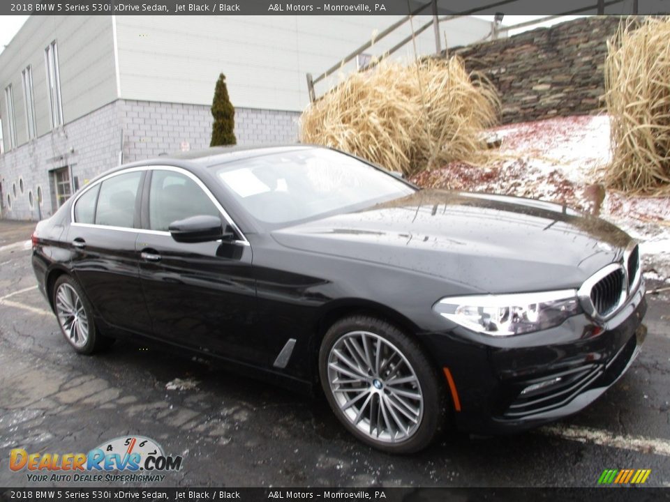 2018 BMW 5 Series 530i xDrive Sedan Jet Black / Black Photo #1
