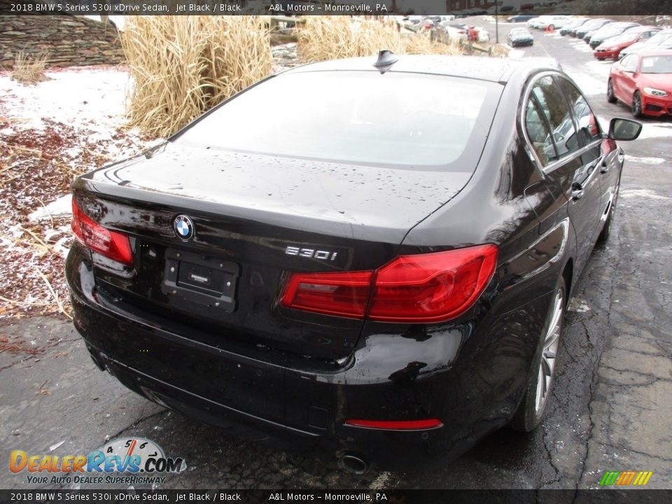 2018 BMW 5 Series 530i xDrive Sedan Jet Black / Black Photo #3