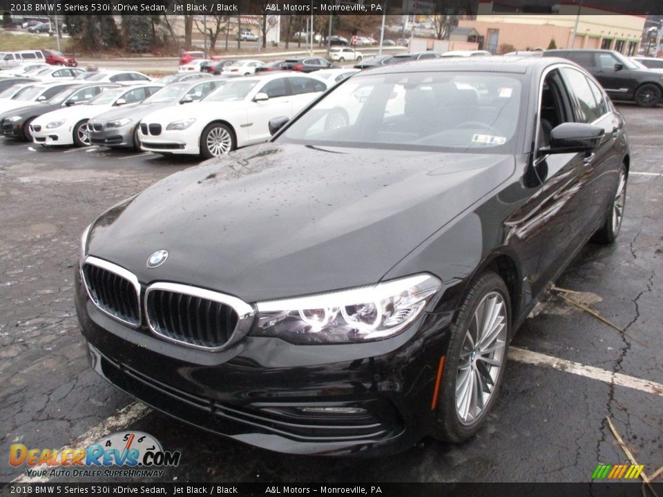 2018 BMW 5 Series 530i xDrive Sedan Jet Black / Black Photo #7
