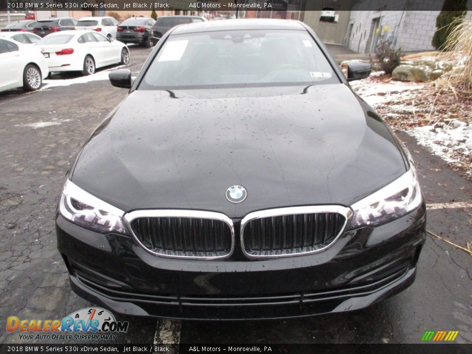 2018 BMW 5 Series 530i xDrive Sedan Jet Black / Black Photo #8