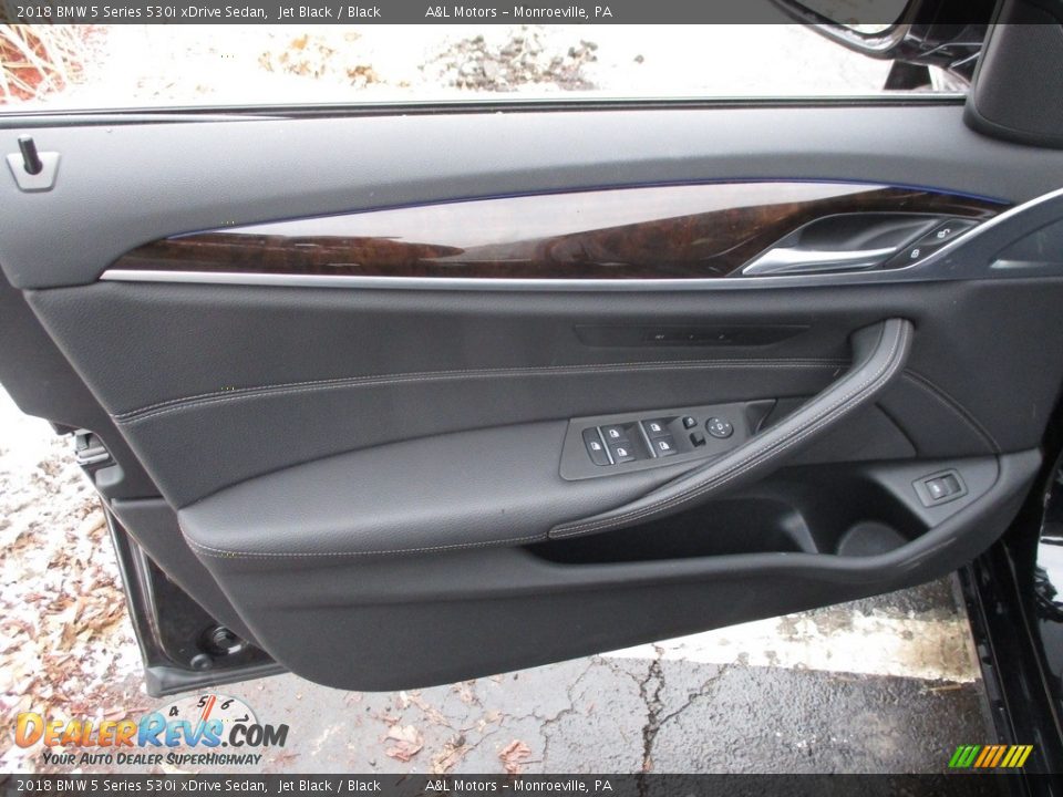 2018 BMW 5 Series 530i xDrive Sedan Jet Black / Black Photo #10