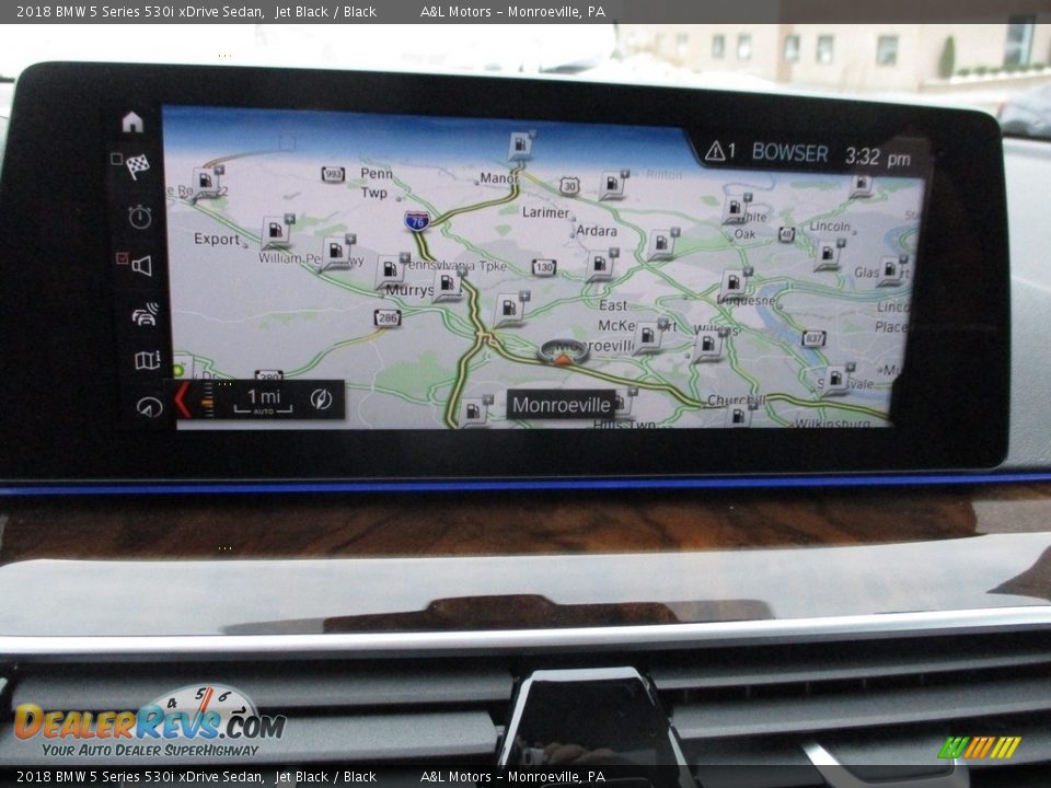 2018 BMW 5 Series 530i xDrive Sedan Jet Black / Black Photo #17