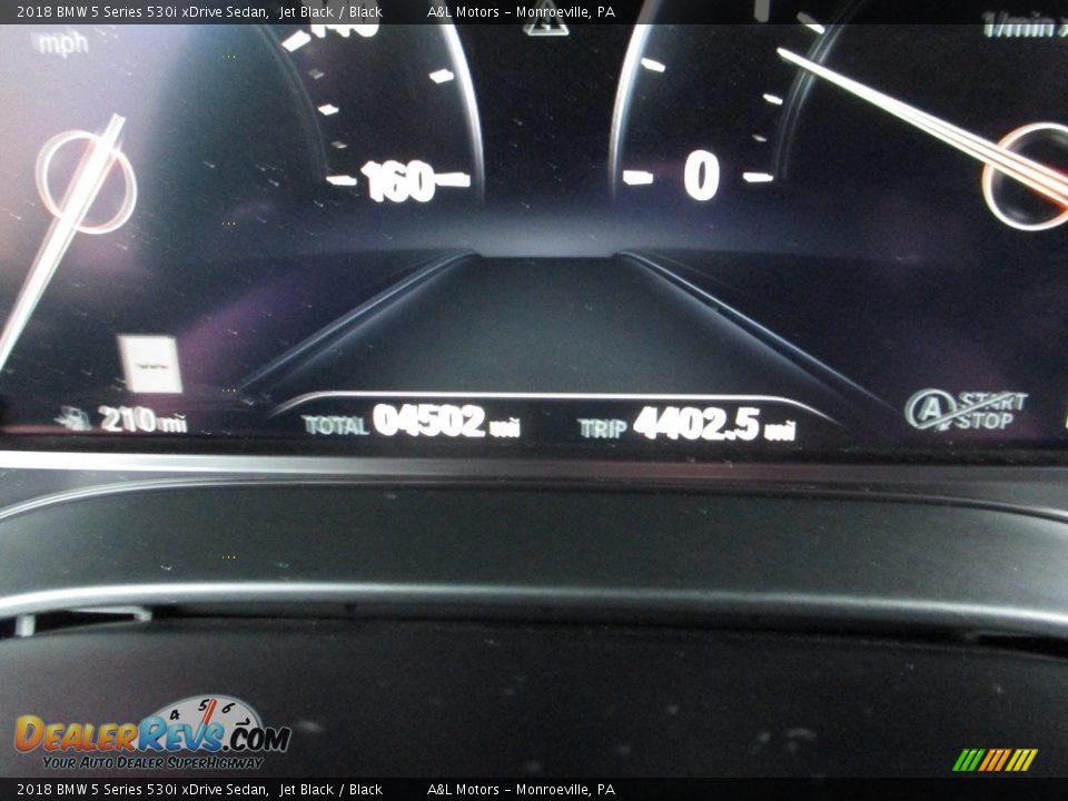 2018 BMW 5 Series 530i xDrive Sedan Jet Black / Black Photo #20