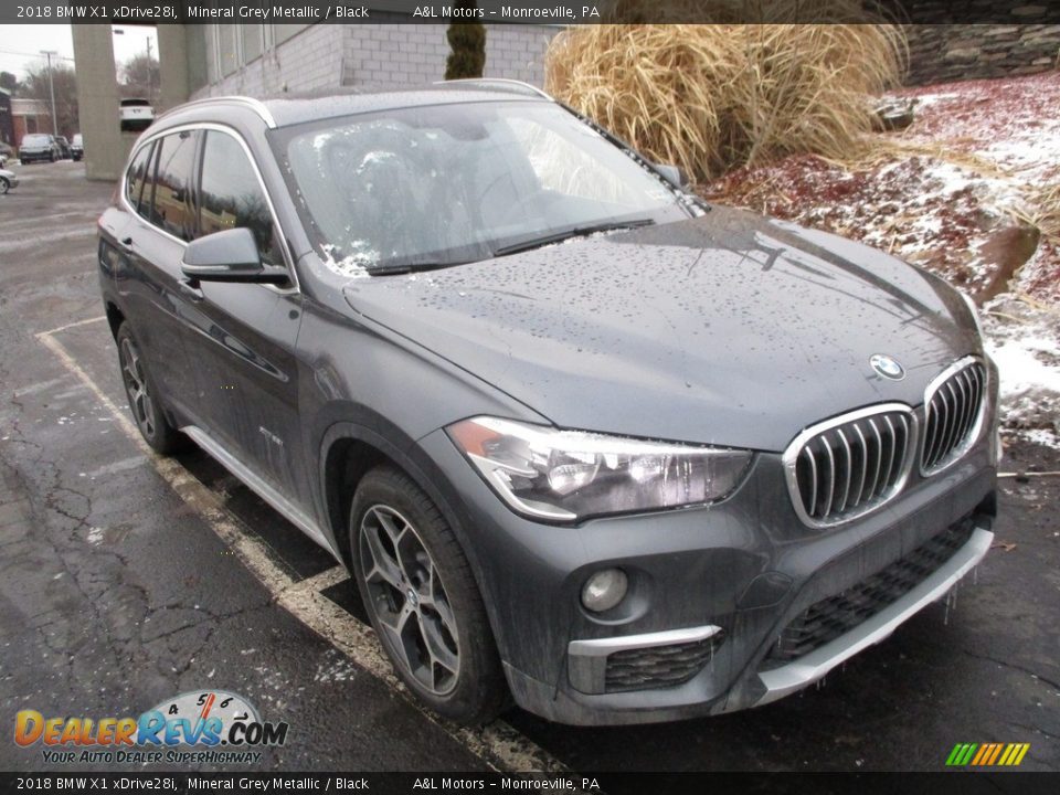 2018 BMW X1 xDrive28i Mineral Grey Metallic / Black Photo #9