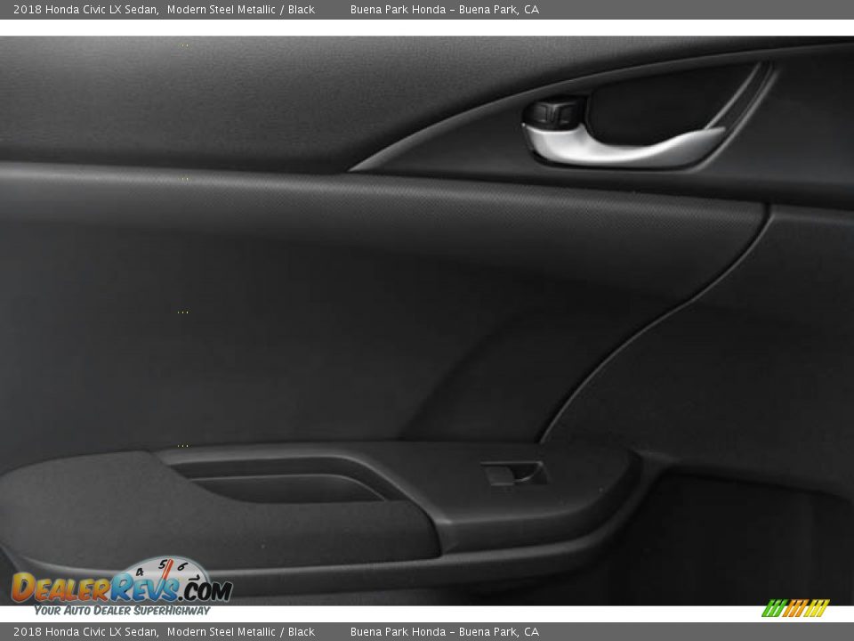 2018 Honda Civic LX Sedan Modern Steel Metallic / Black Photo #34