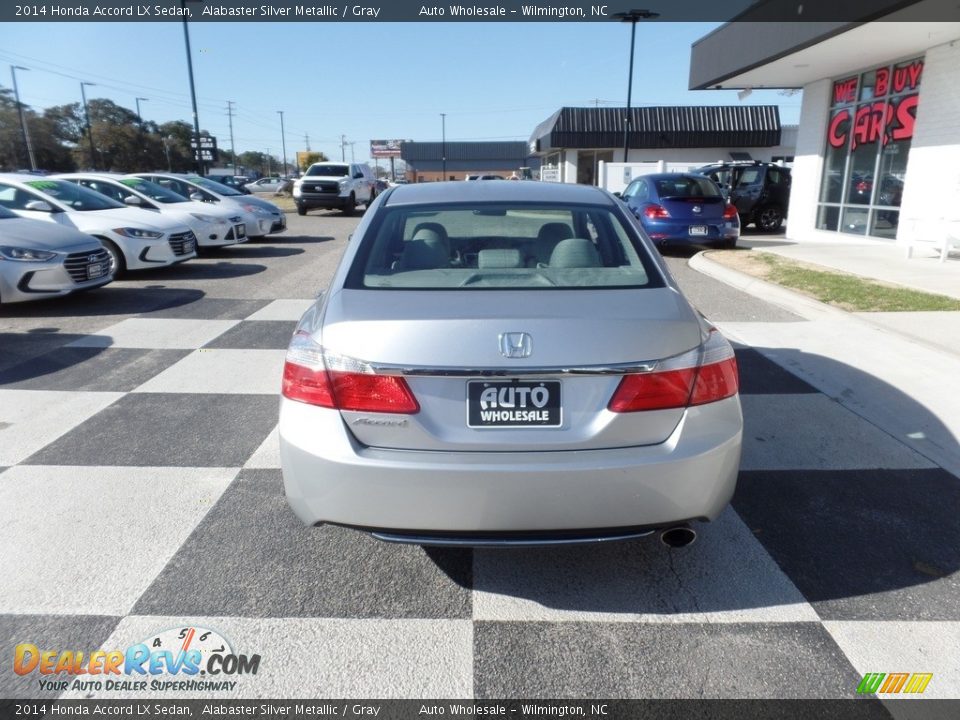 2014 Honda Accord LX Sedan Alabaster Silver Metallic / Gray Photo #4