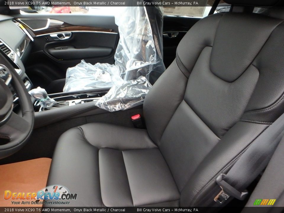 2018 Volvo XC90 T6 AWD Momentum Onyx Black Metallic / Charcoal Photo #7