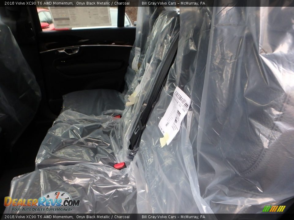2018 Volvo XC90 T6 AWD Momentum Onyx Black Metallic / Charcoal Photo #8