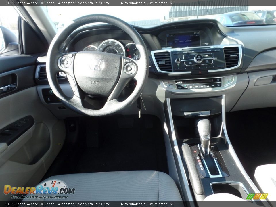 2014 Honda Accord LX Sedan Alabaster Silver Metallic / Gray Photo #15