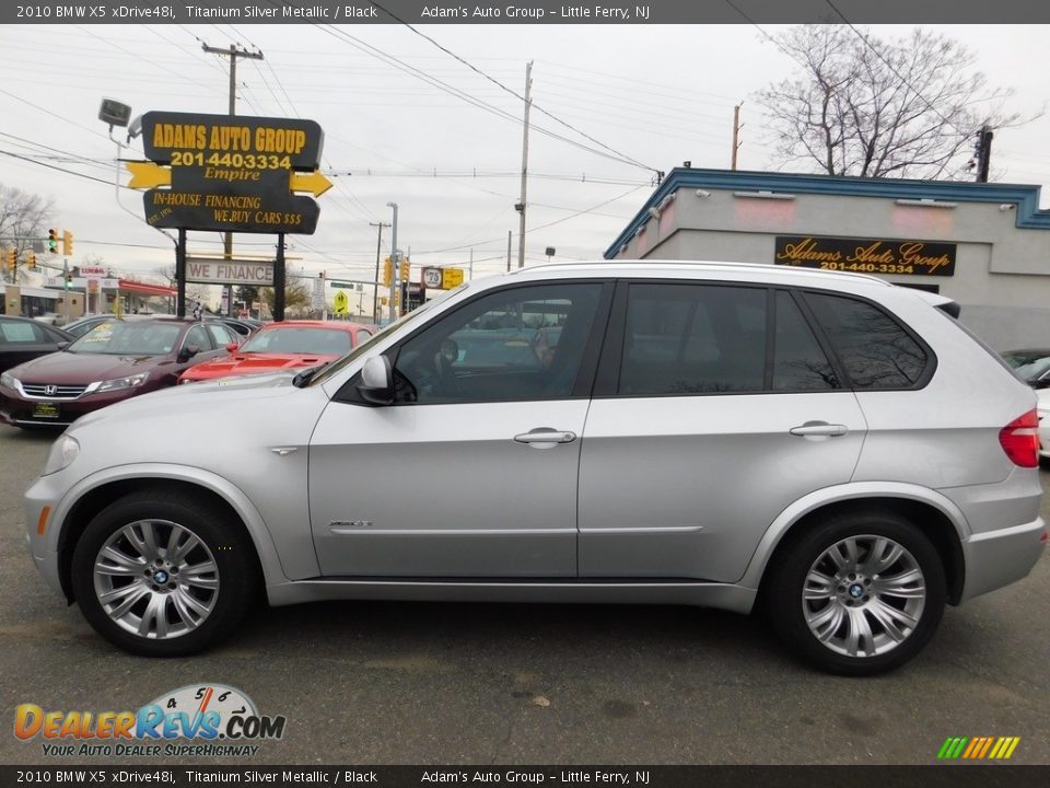 2010 BMW X5 xDrive48i Titanium Silver Metallic / Black Photo #2