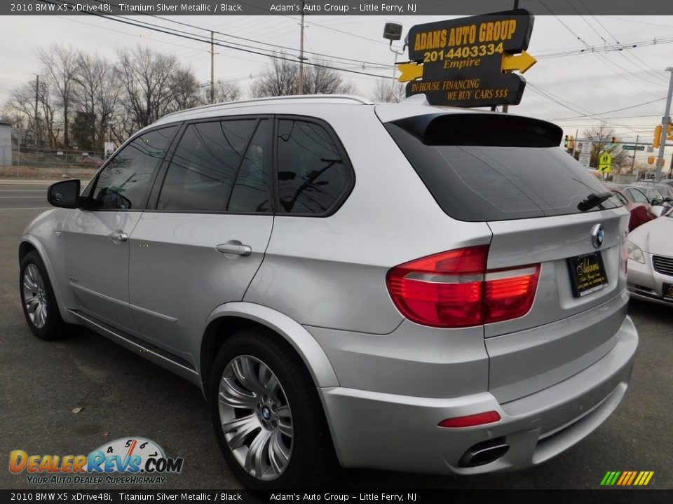 2010 BMW X5 xDrive48i Titanium Silver Metallic / Black Photo #3