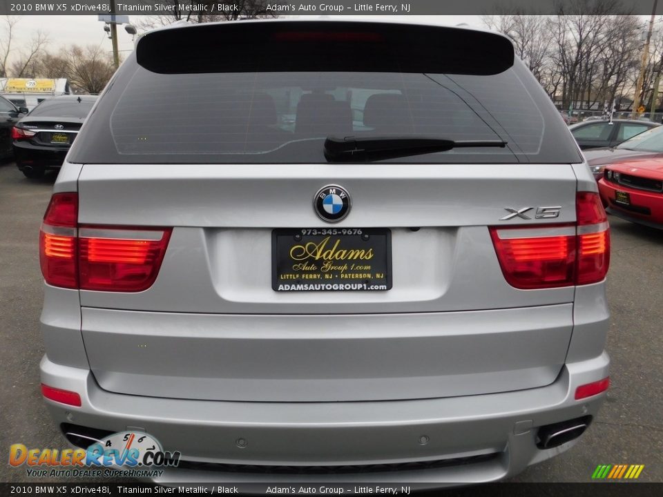 2010 BMW X5 xDrive48i Titanium Silver Metallic / Black Photo #4