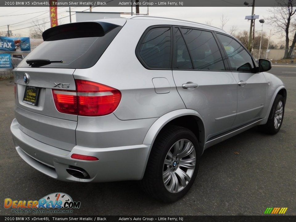 2010 BMW X5 xDrive48i Titanium Silver Metallic / Black Photo #5