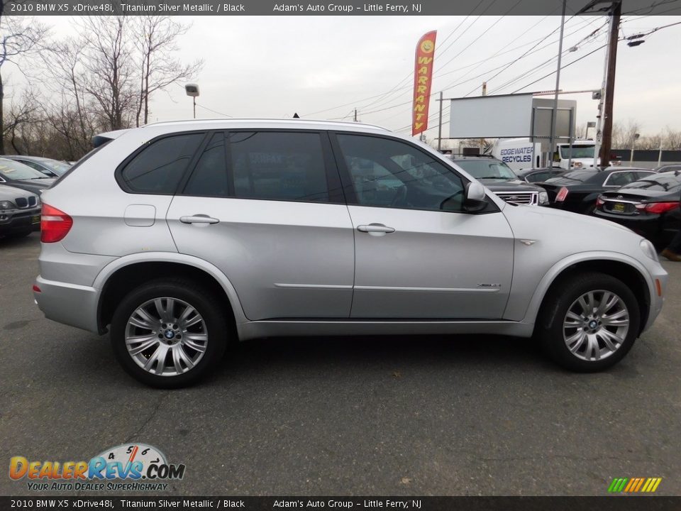 2010 BMW X5 xDrive48i Titanium Silver Metallic / Black Photo #6