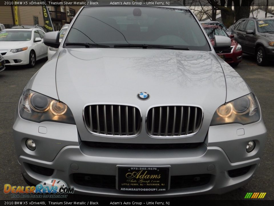 2010 BMW X5 xDrive48i Titanium Silver Metallic / Black Photo #8