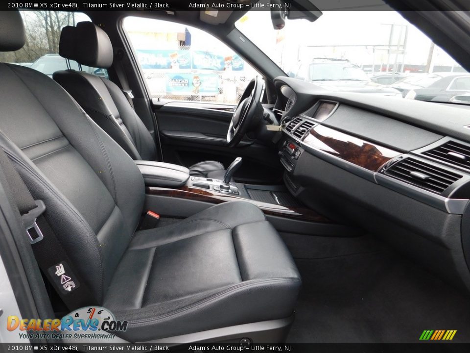 2010 BMW X5 xDrive48i Titanium Silver Metallic / Black Photo #15