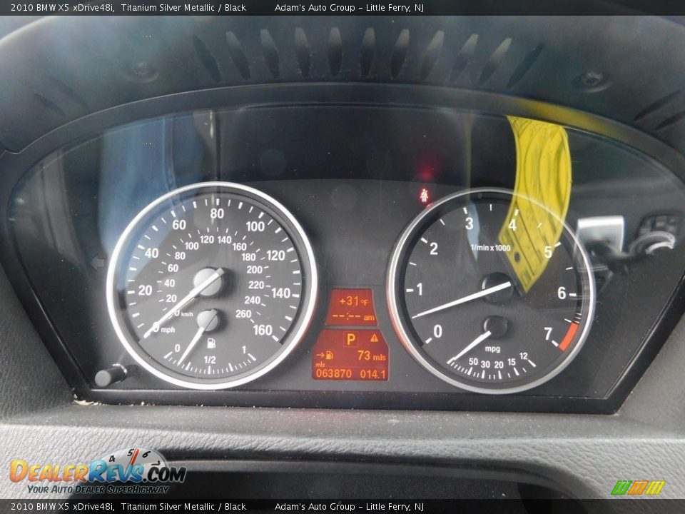 2010 BMW X5 xDrive48i Titanium Silver Metallic / Black Photo #30