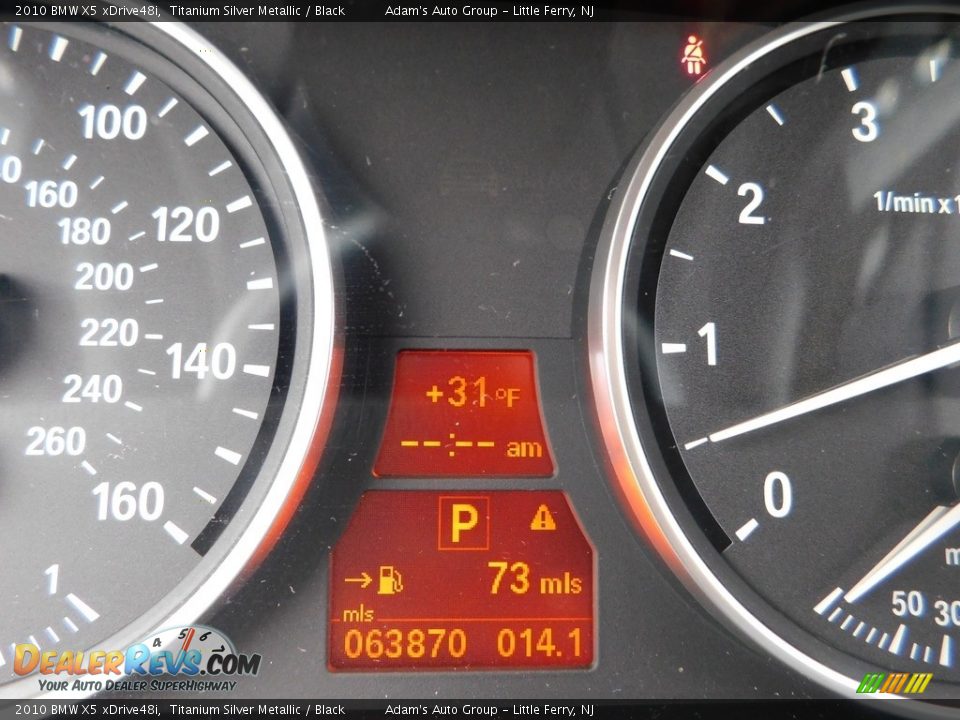 2010 BMW X5 xDrive48i Titanium Silver Metallic / Black Photo #31