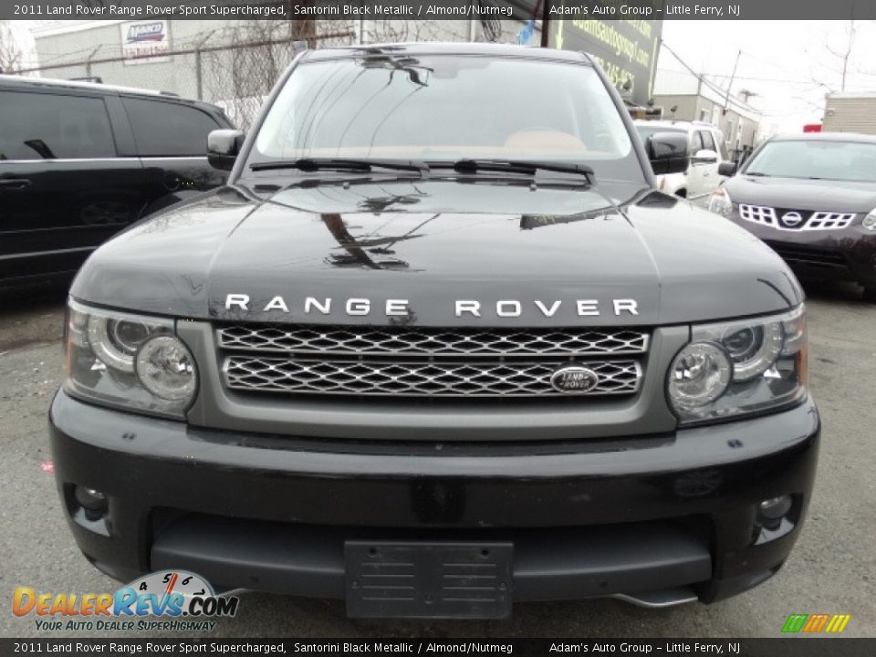 2011 Land Rover Range Rover Sport Supercharged Santorini Black Metallic / Almond/Nutmeg Photo #2