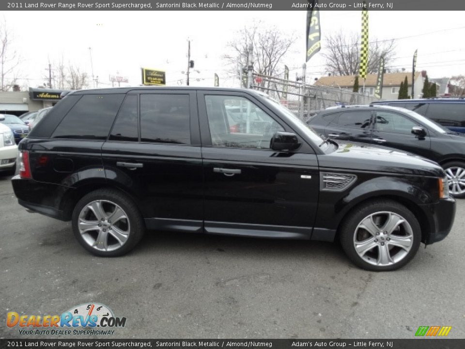 2011 Land Rover Range Rover Sport Supercharged Santorini Black Metallic / Almond/Nutmeg Photo #4