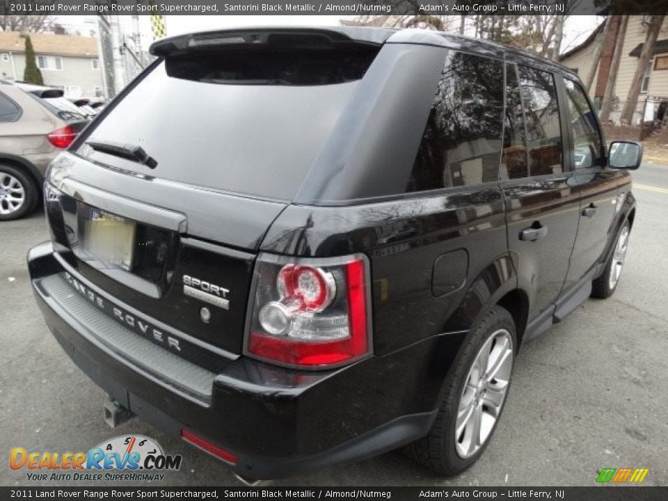 2011 Land Rover Range Rover Sport Supercharged Santorini Black Metallic / Almond/Nutmeg Photo #5