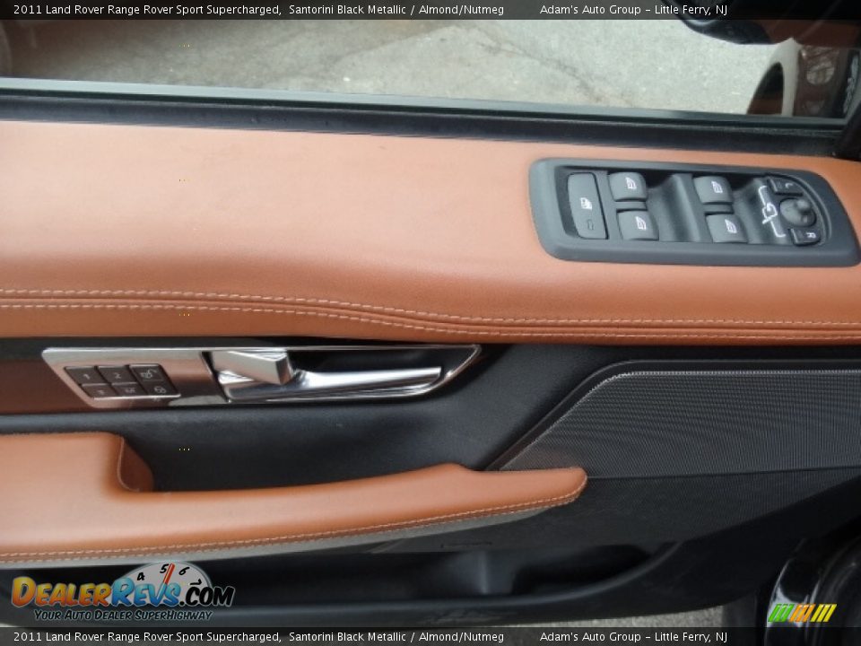 2011 Land Rover Range Rover Sport Supercharged Santorini Black Metallic / Almond/Nutmeg Photo #10