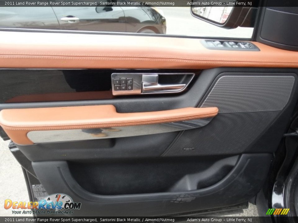 2011 Land Rover Range Rover Sport Supercharged Santorini Black Metallic / Almond/Nutmeg Photo #11
