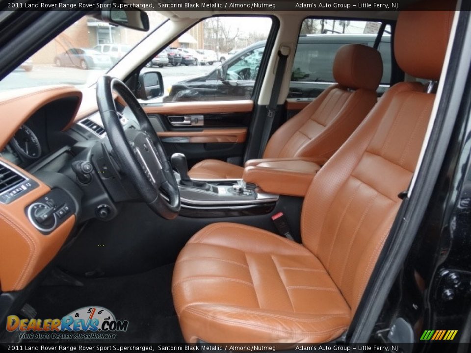 2011 Land Rover Range Rover Sport Supercharged Santorini Black Metallic / Almond/Nutmeg Photo #14