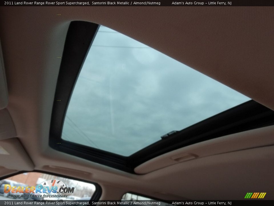 2011 Land Rover Range Rover Sport Supercharged Santorini Black Metallic / Almond/Nutmeg Photo #16