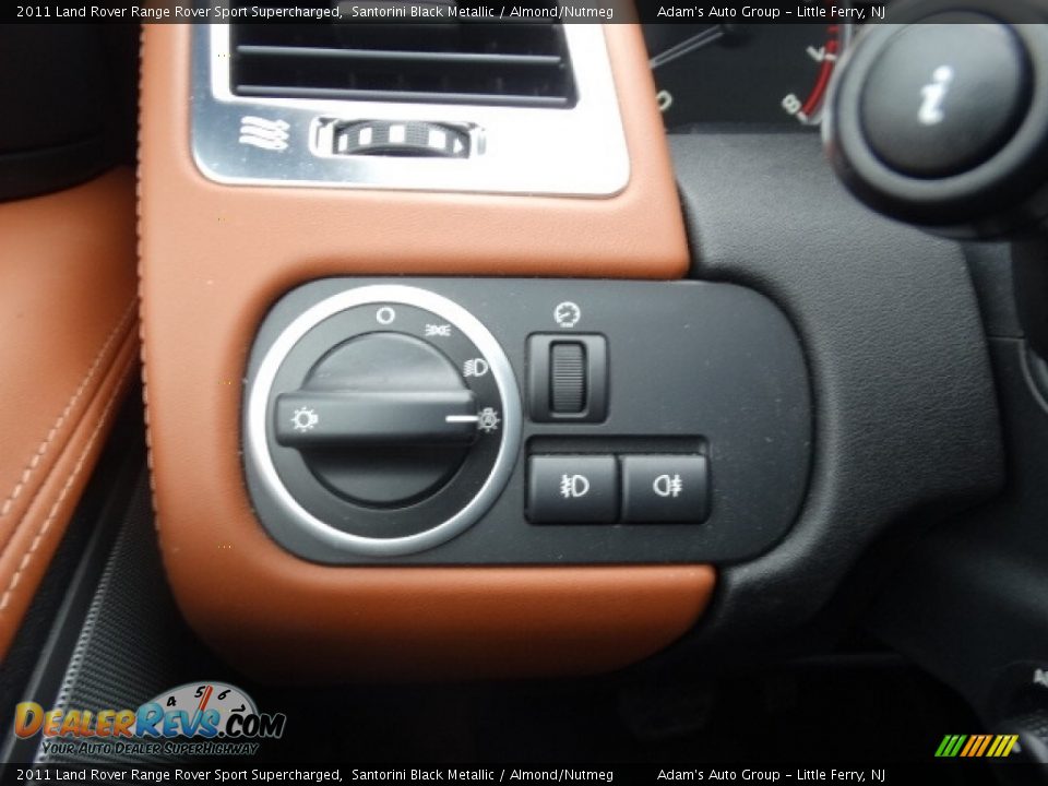 2011 Land Rover Range Rover Sport Supercharged Santorini Black Metallic / Almond/Nutmeg Photo #18