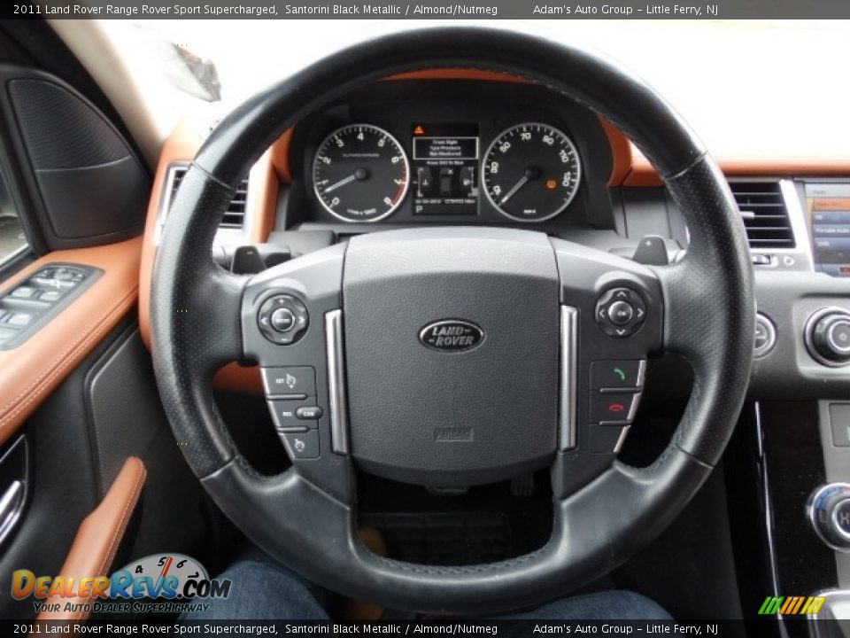 2011 Land Rover Range Rover Sport Supercharged Santorini Black Metallic / Almond/Nutmeg Photo #19