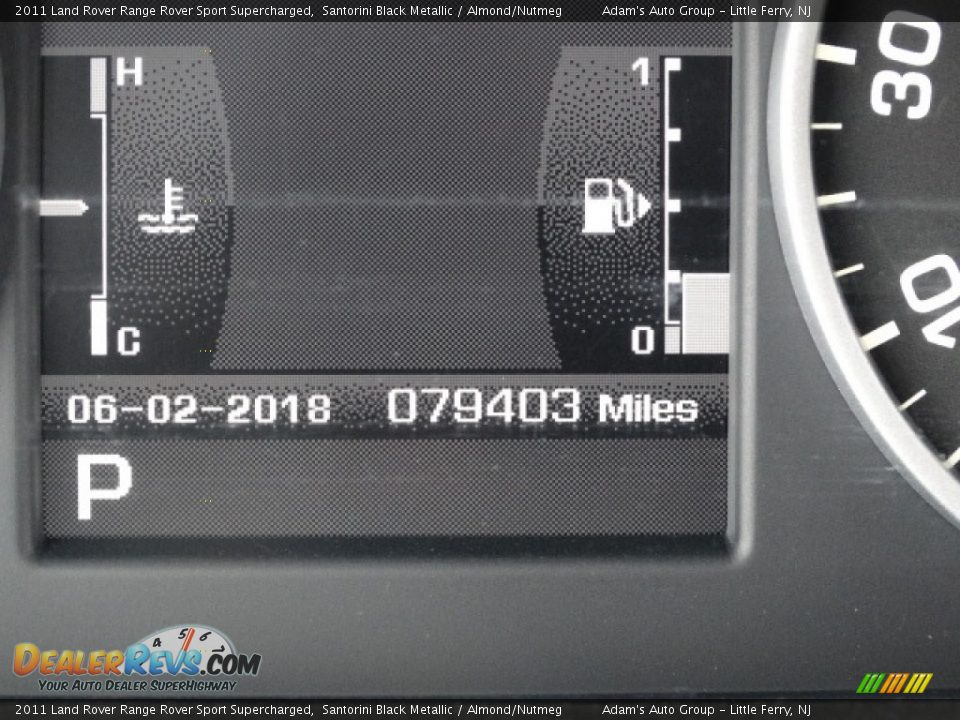 2011 Land Rover Range Rover Sport Supercharged Santorini Black Metallic / Almond/Nutmeg Photo #20