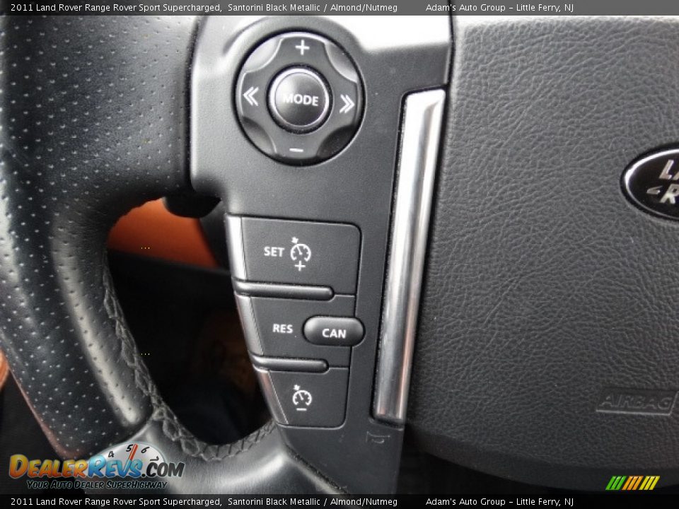 2011 Land Rover Range Rover Sport Supercharged Santorini Black Metallic / Almond/Nutmeg Photo #21